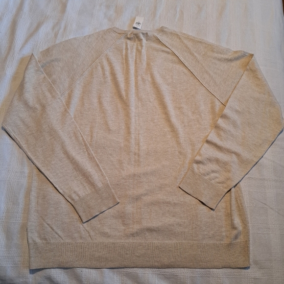 Old Navy men's size XXL oatmeal crewneck sweater, lightweight, New - Picture 2 of 5